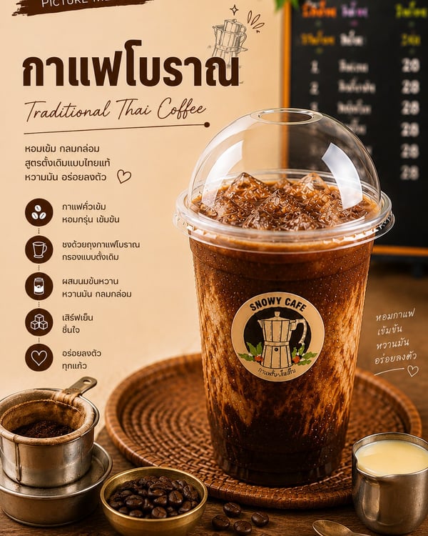 กาแฟโบราณ (Traditional Thai Coffee)