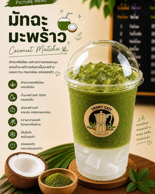 มัทฉะมะพร้าว (Coconut Matcha)