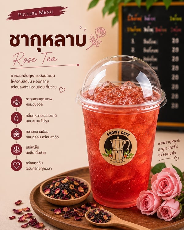 ชากุหลาบ (Rose Tea)