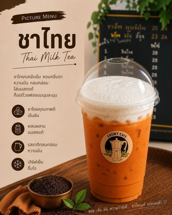 ชาไทย (Thai Milk Tea)