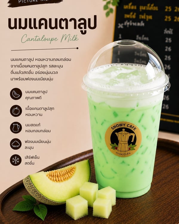 นมแคนตาลูป (Cantaloupe Milk)