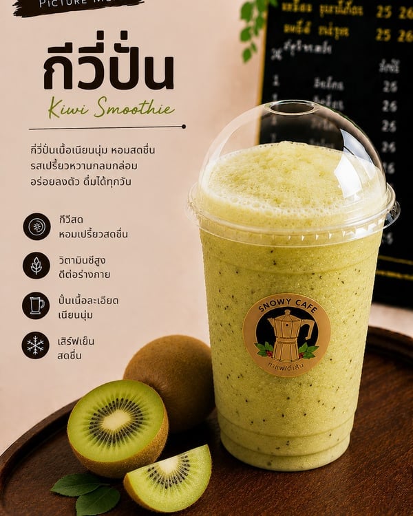 กีวี่ปั่น (Kiwi Smoothie)