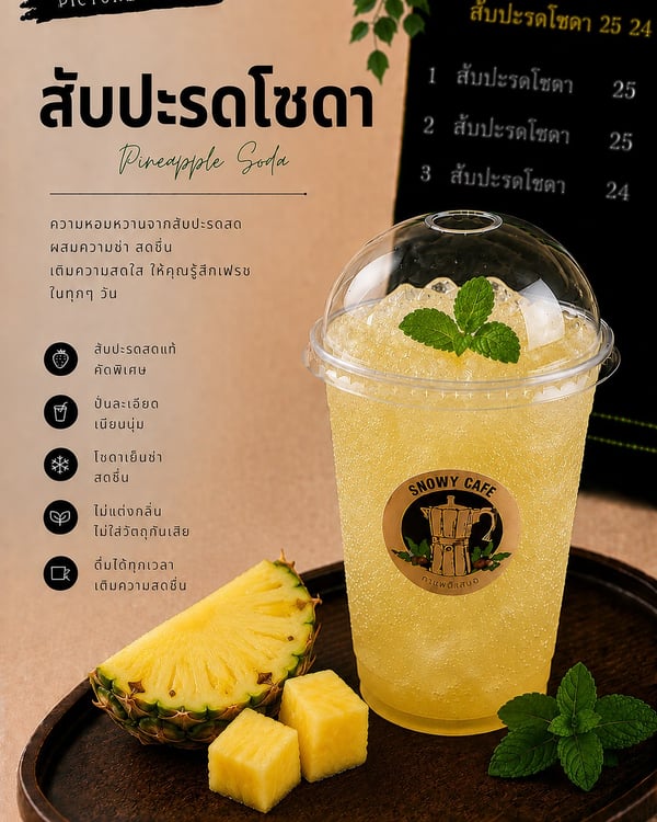 สับปะรดโซดา (Pineapple Soda)