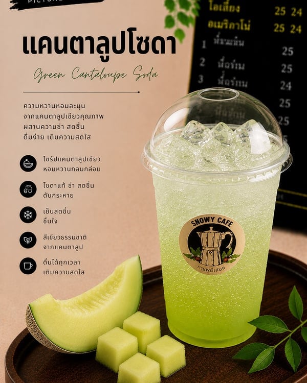 แคนตาลูปโซดา (Cantaloupe Soda)